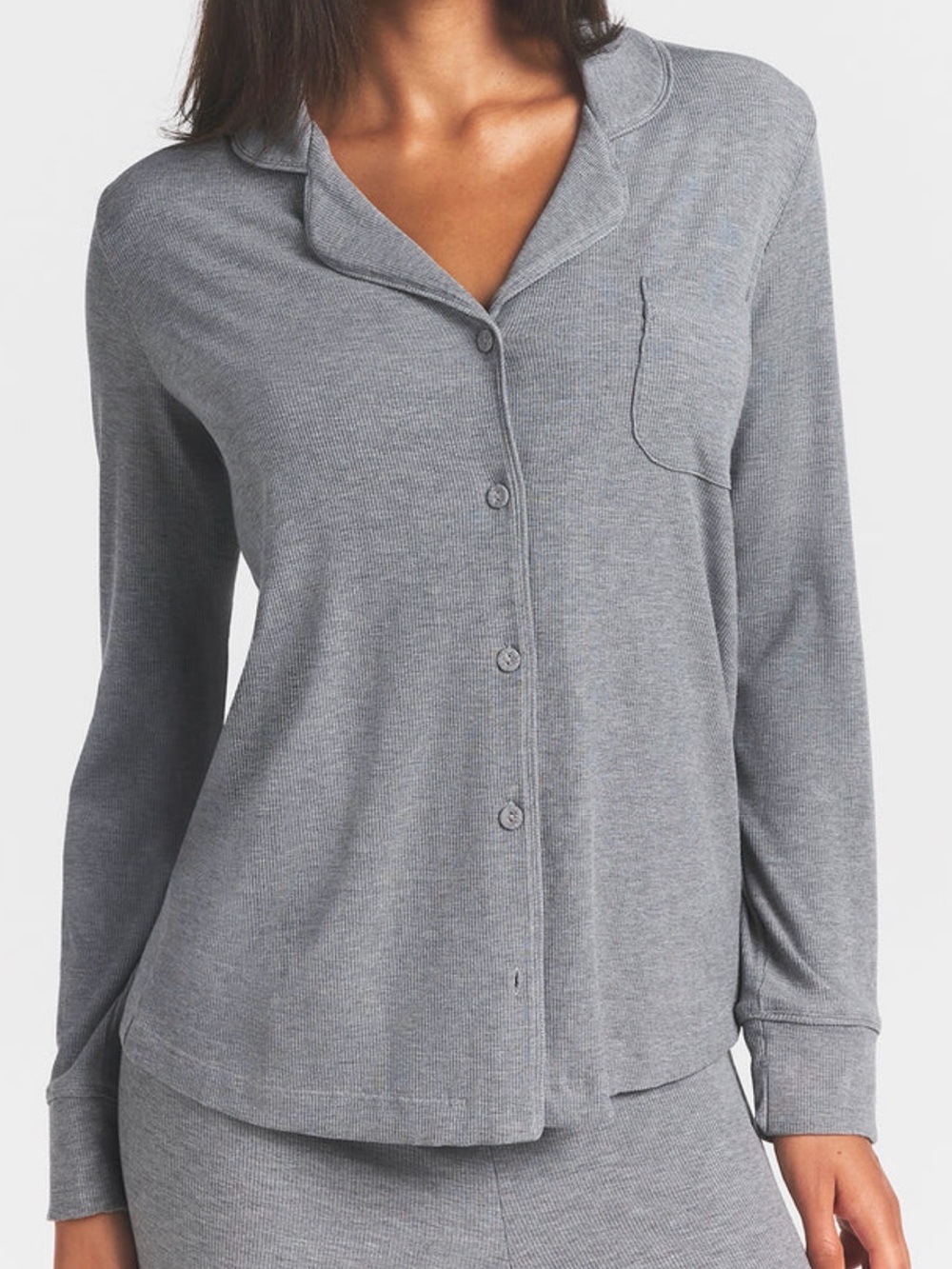 Skims Heather Grey Soft Lounge Sleep Set View 3